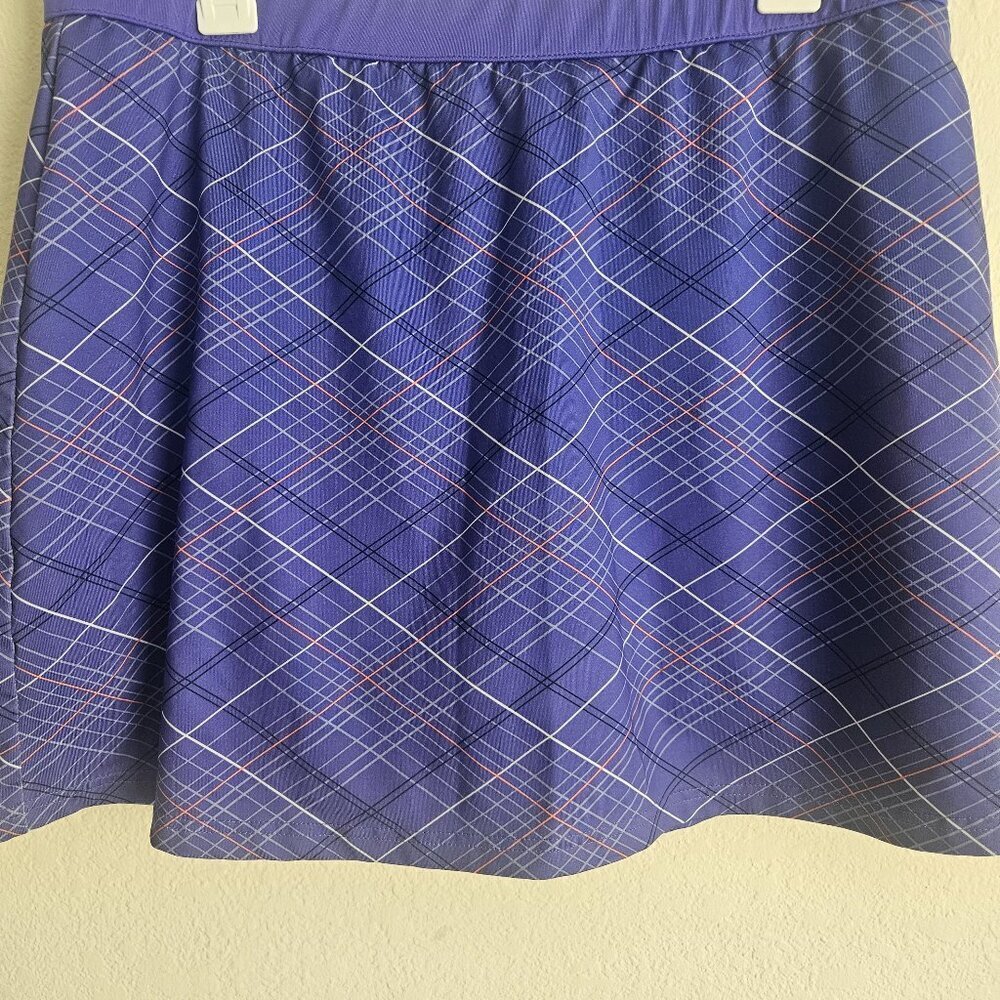 Pebble Preppy Purple Athletic Pull On golf Tennis skirt skorts Pickle Ball  XL